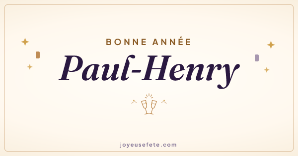 Image « Bonne année Paul-Henry » au format large