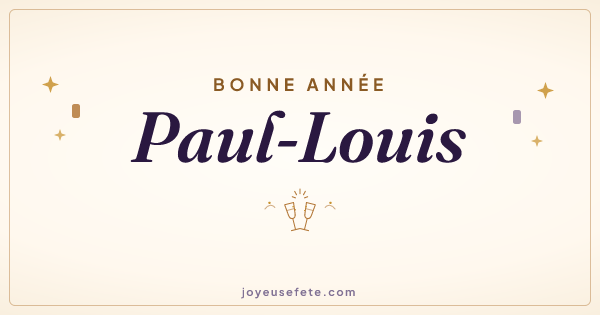 Image « Bonne année Paul-Louis » au format large