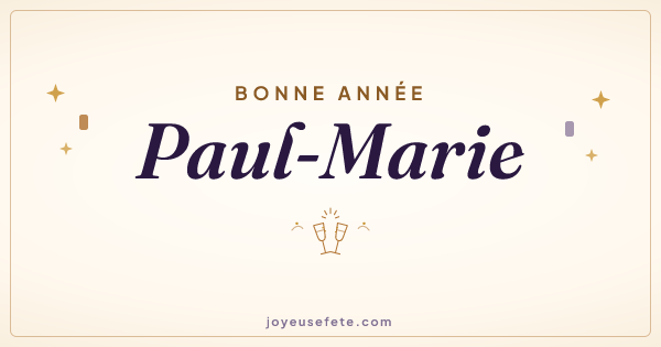 Image « Bonne année Paul-Marie » au format large