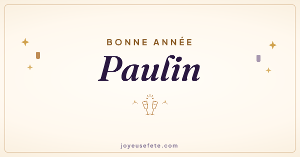 Image « Bonne année Paulin » au format large