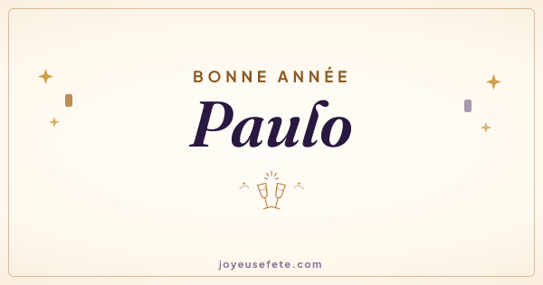 Image « Bonne année Paulo » au format large
