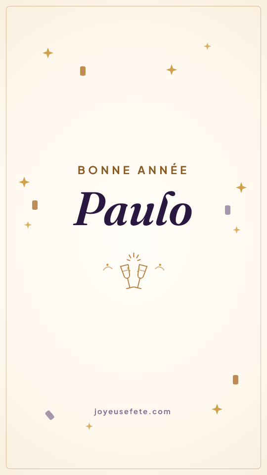 Image « Bonne année Paulo » au format story