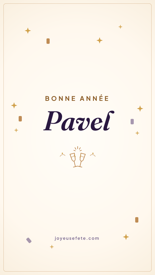 Image « Bonne année Pavel » au format story