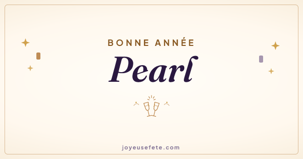 Image « Bonne année Pearl » au format large