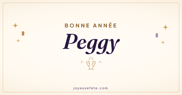 Image « Bonne année Peggy » au format large