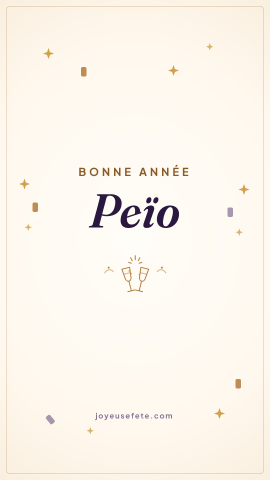 Image « Bonne année Peïo » au format story