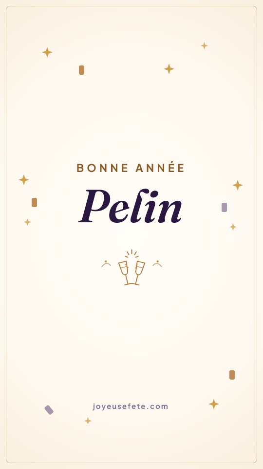 Image « Bonne année Pelin » au format story