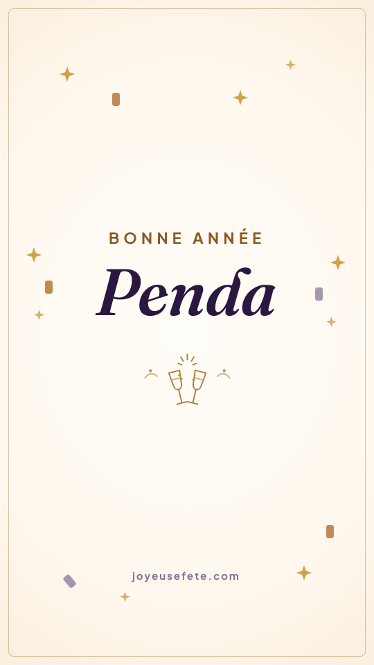 Image « Bonne année Penda » au format story