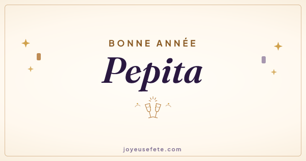 Image « Bonne année Pepita » au format large