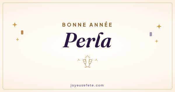 Image « Bonne année Perla » au format large