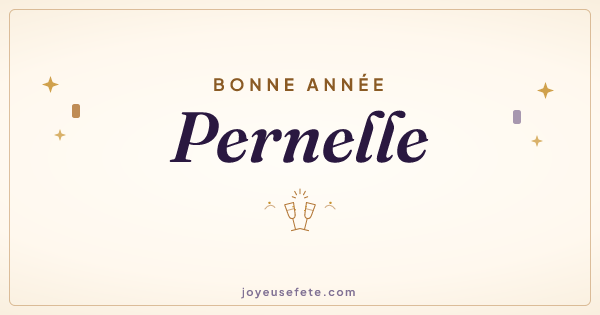 Image « Bonne année Pernelle » au format large