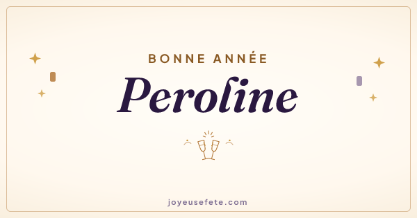 Image « Bonne année Peroline » au format large