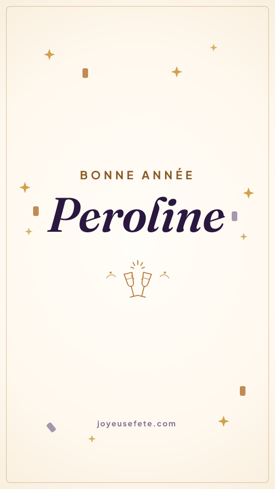 Image « Bonne année Peroline » au format story