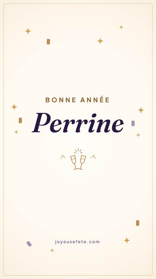 Image « Bonne année Perrine » au format story