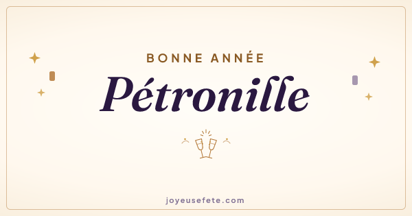 Image « Bonne année Pétronille » au format large