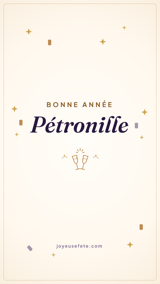 Image « Bonne année Pétronille » au format story