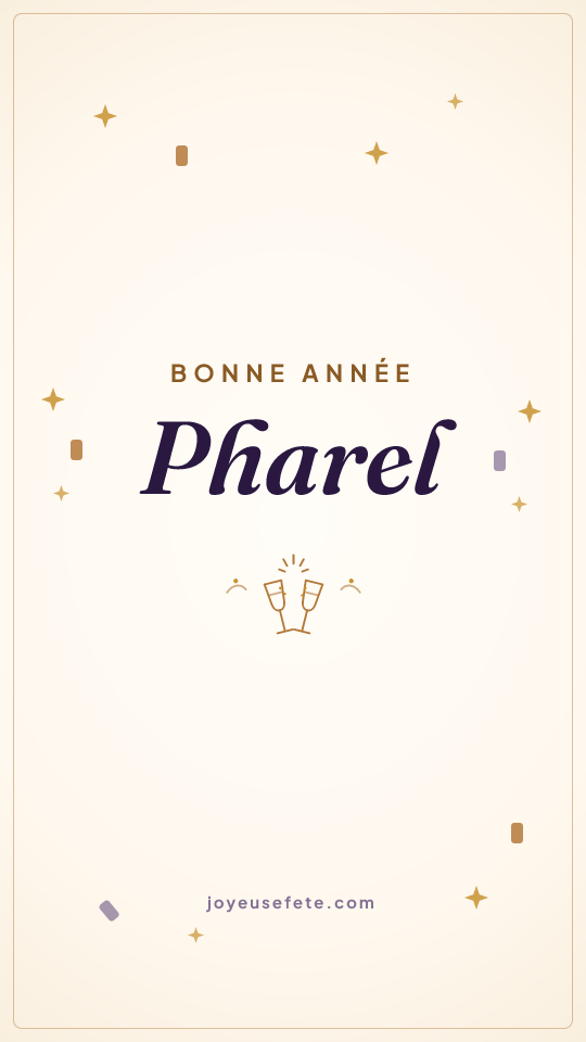 Image « Bonne année Pharel » au format story