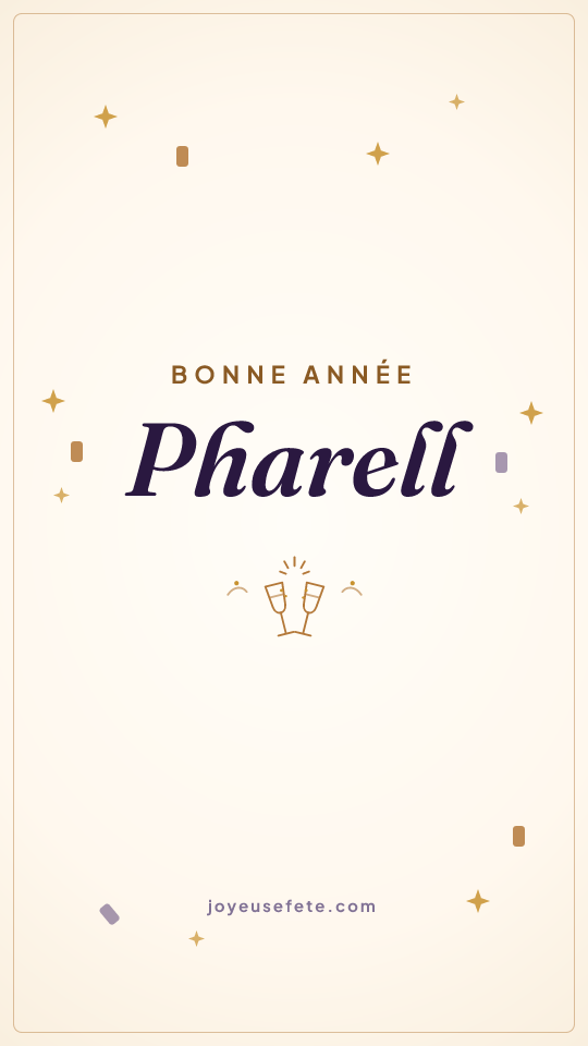 Image « Bonne année Pharell » au format story