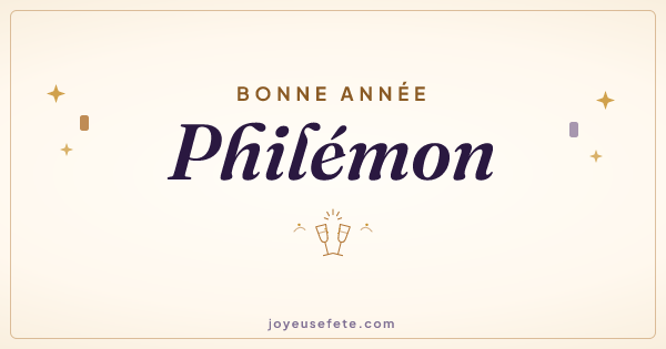 Image « Bonne année Philémon » au format large