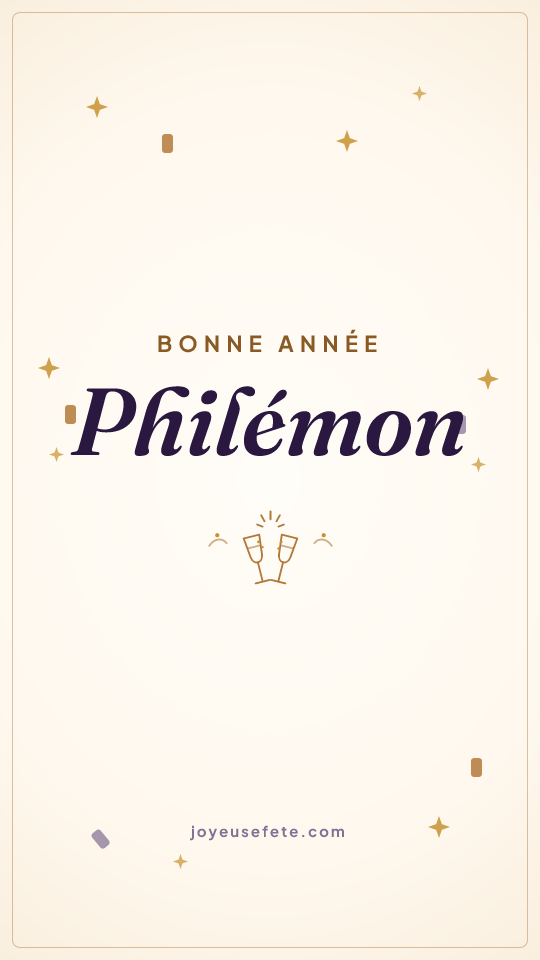 Image « Bonne année Philémon » au format story