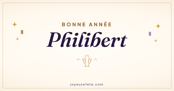 Image « Bonne année Philibert » au format large