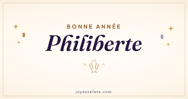Image « Bonne année Philiberte » au format large