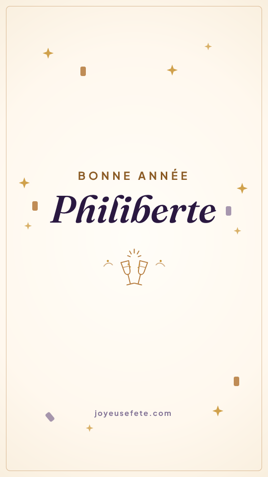 Image « Bonne année Philiberte » au format story