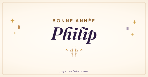 Image « Bonne année Philip » au format large