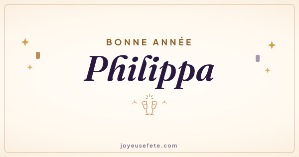 Image « Bonne année Philippa » au format large