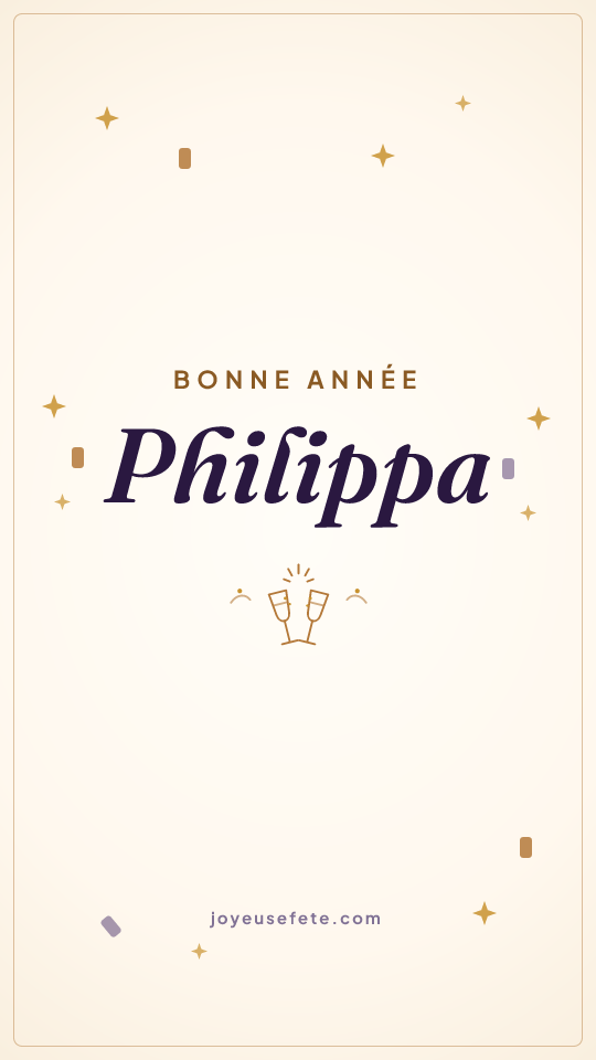 Image « Bonne année Philippa » au format story