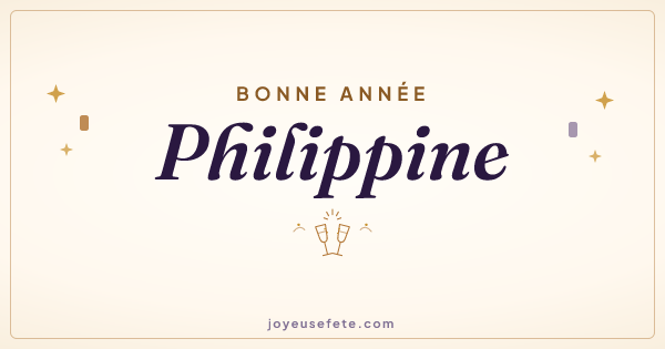 Image « Bonne année Philippine » au format large