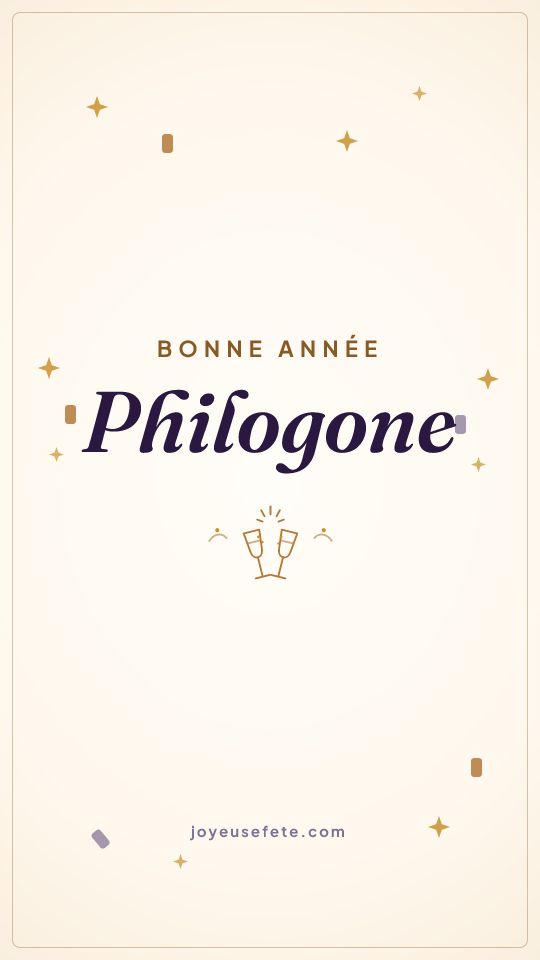 Image « Bonne année Philogone » au format story