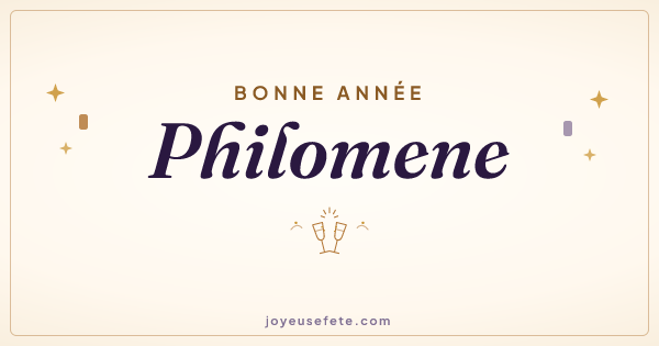 Image « Bonne année Philomene » au format large