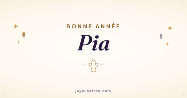 Image « Bonne année Pia » au format large