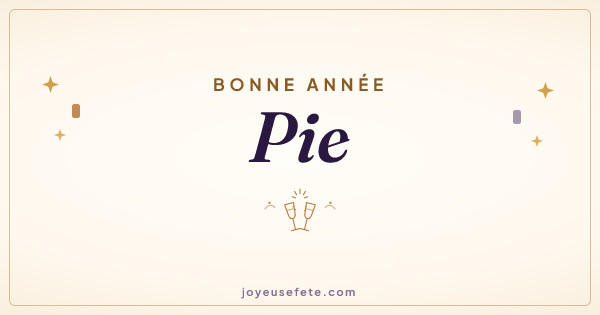 Image « Bonne année Pie » au format large