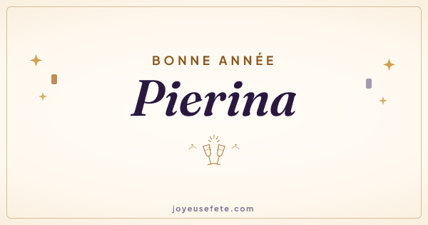 Image « Bonne année Pierina » au format large