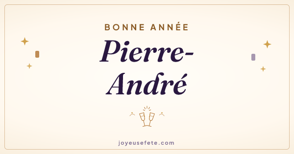 Image « Bonne année Pierre-André » au format large
