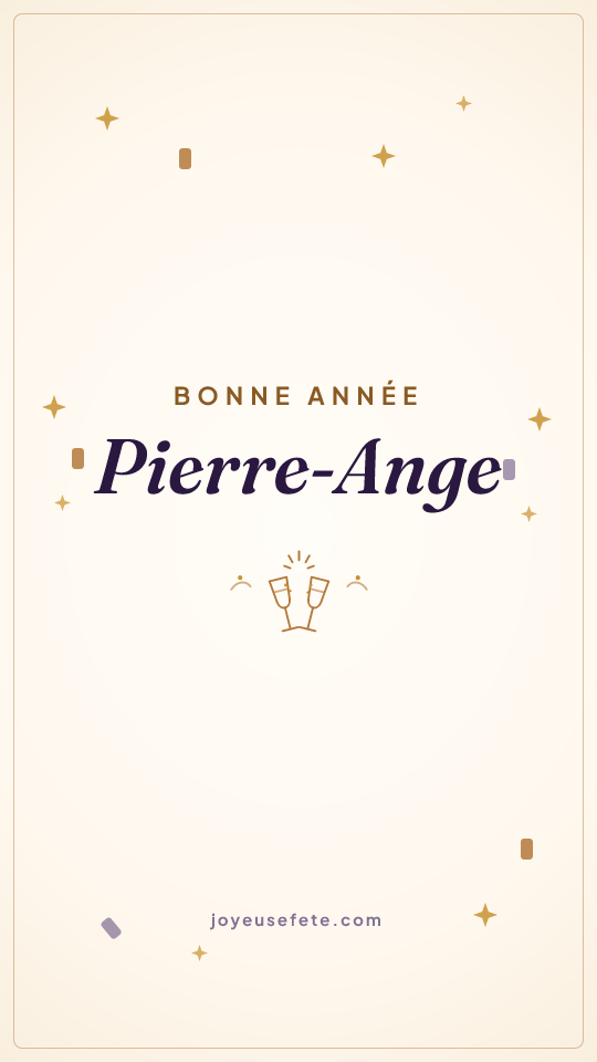 Image « Bonne année Pierre-Ange » au format story