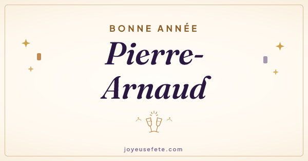 Image « Bonne année Pierre-Arnaud » au format large
