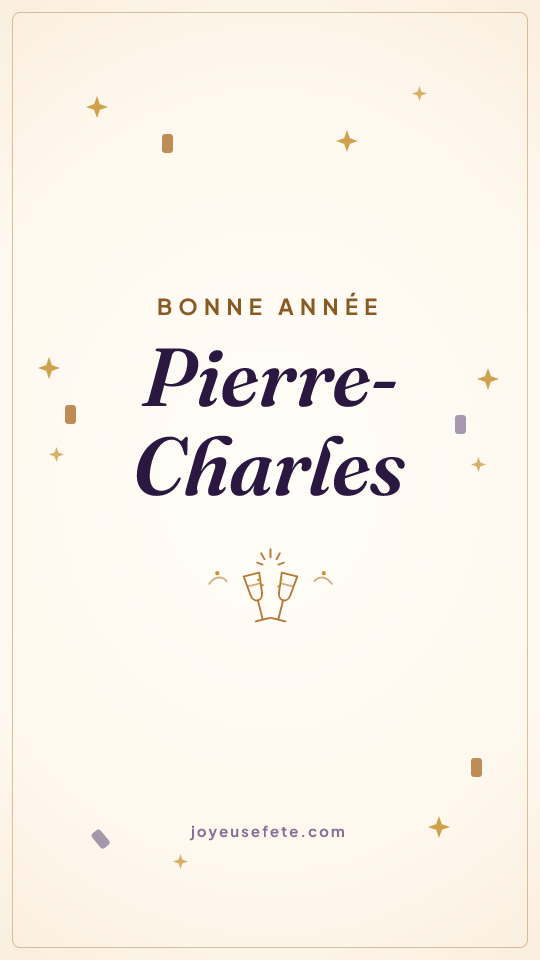 Image « Bonne année Pierre-Charles » au format story
