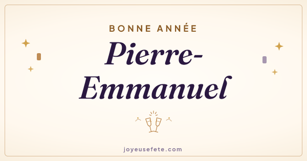 Image « Bonne année Pierre-Emmanuel » au format large