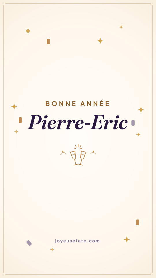 Image « Bonne année Pierre-Eric » au format story