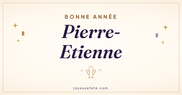 Image « Bonne année Pierre-Etienne » au format large