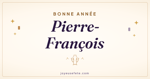 Image « Bonne année Pierre-François » au format large