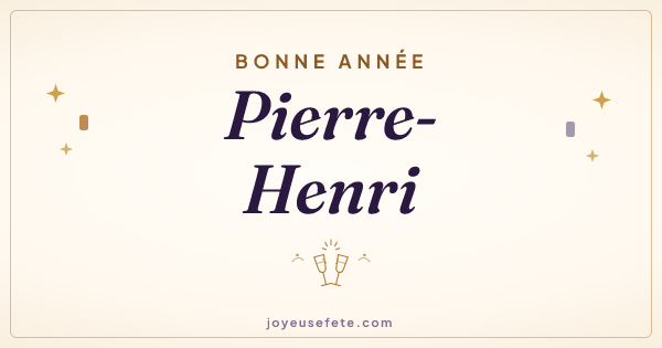 Image « Bonne année Pierre-Henri » au format large