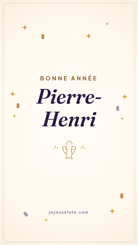 Image « Bonne année Pierre-Henri » au format story