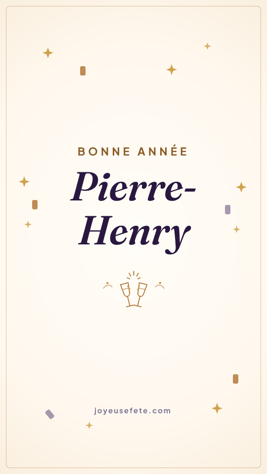 Image « Bonne année Pierre-Henry » au format story