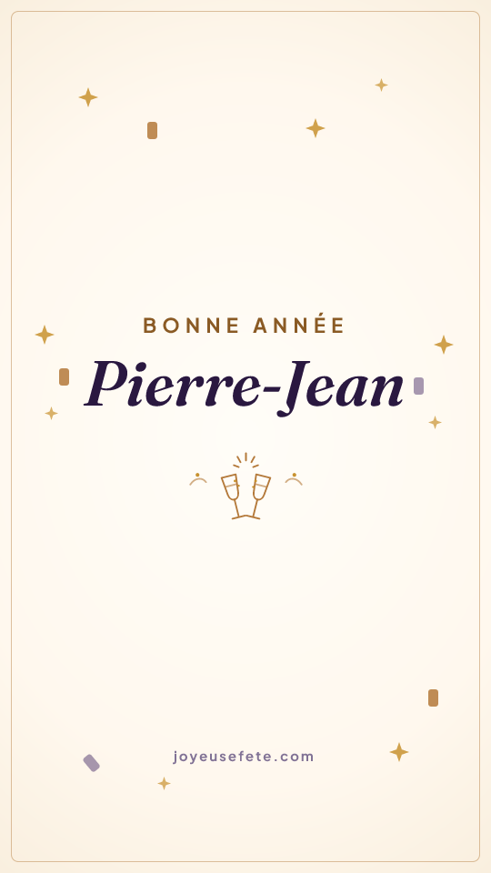 Image « Bonne année Pierre-Jean » au format story