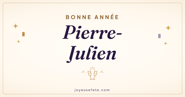 Image « Bonne année Pierre-Julien » au format large