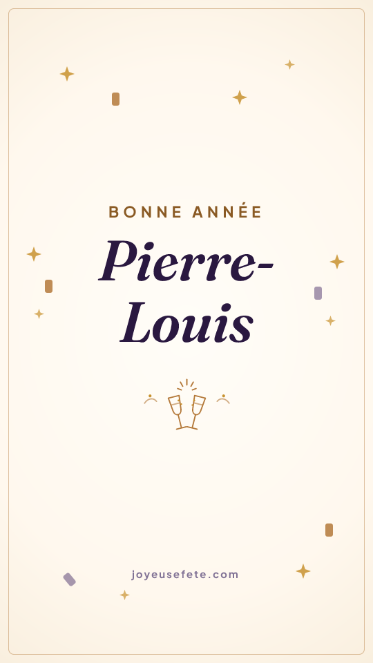 Image « Bonne année Pierre-Louis » au format story